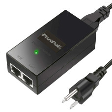 PLUSPOE 24volt Passive Gigabit PoE Injector Adapter PLUSPOE 24volt Passive Gigabit PoE Injector Adapter