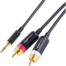 Amazon Basics 3.5mm Stereo Aux to 2 x RCA Audio Cable Adapter