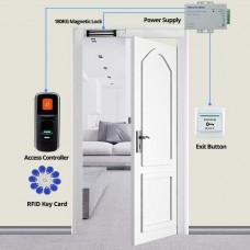 Magnetic biometric door lock