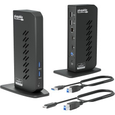 Plugable USB 3.0 and USB-C Universal Laptop Docking Station